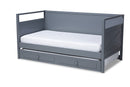 Ellie Gray Twin Size Daybed w/Trundle Baxton