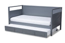 Ellie Gray Twin Size Daybed w/Trundle Baxton