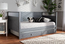 Ellie Gray Twin Size Daybed w/Trundle Baxton