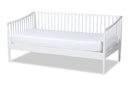 Ardon White Twin Size Spindle Daybed Baxton