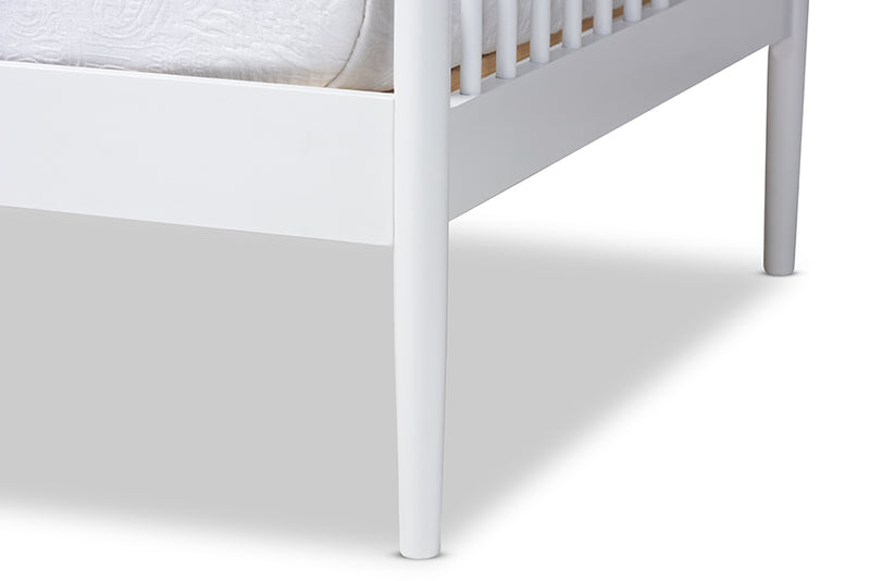 Ardon Classic and Traditional White Finished Wood Twin Size Spindle Daybed