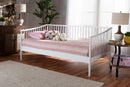 Ardon White Twin Size Spindle Daybed Baxton