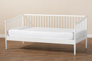 Ardon White Twin Size Spindle Daybed Baxton