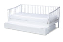 Ardon White Twin Size Spindle Daybed w/Trundle Baxton