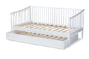 Ardon White Twin Size Spindle Daybed w/Trundle Baxton