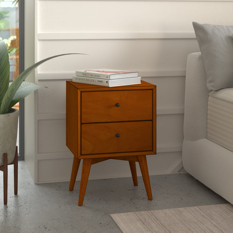 Melbourne 2 Drawer Nightstand, Acorn