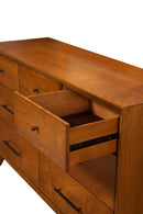 Melbourne 7 Drawer Dresser, Acorn Alpine