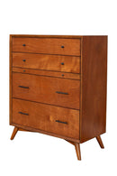 Melbourne 4 Drawer Multifunction Chest w/Pull Out Tray, Acorn Alpine