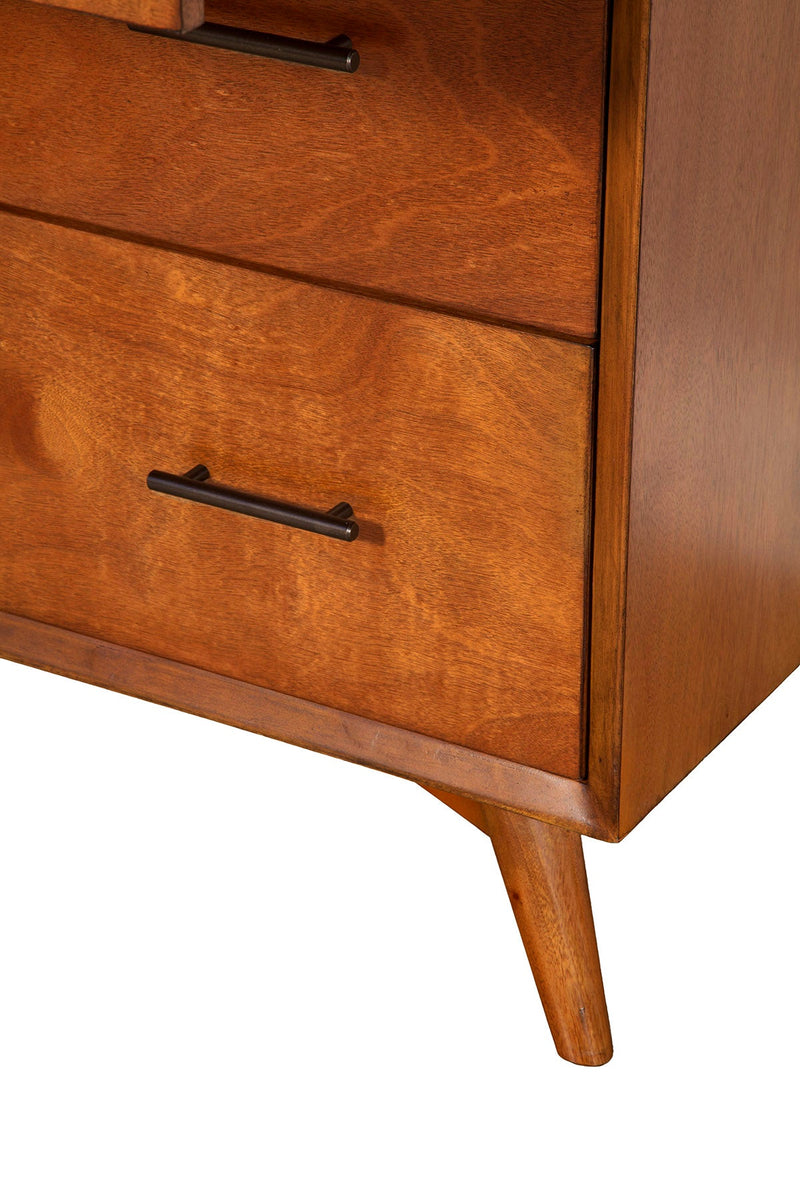 Melbourne 4 Drawer Multifunction Chest w/Pull Out Tray, Acorn Alpine