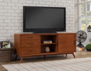 Melbourne 3 Drawers & 2 Sliding Doors Large TV Stand, Acorn Alpine