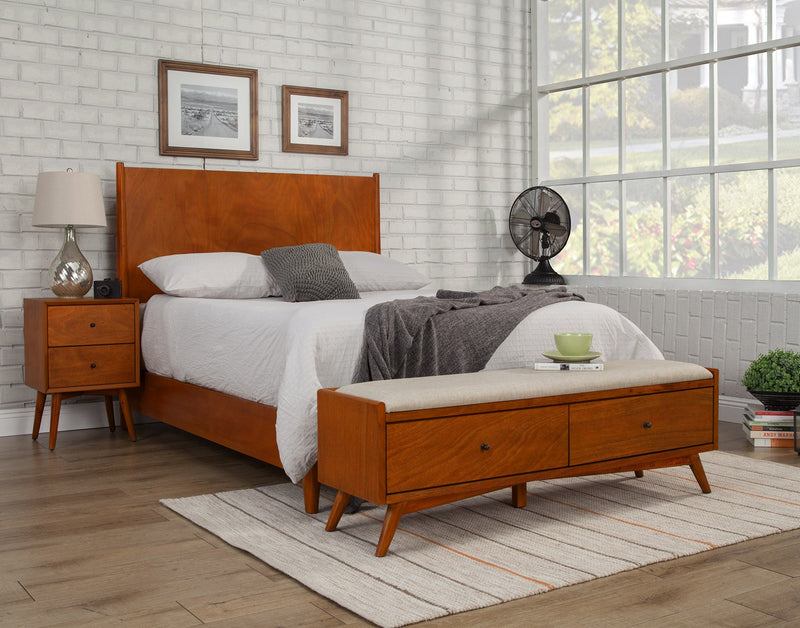 Melbourne 2 Drawers Bench, Acorn Alpine