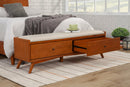 Melbourne 2 Drawers Bench, Acorn Alpine
