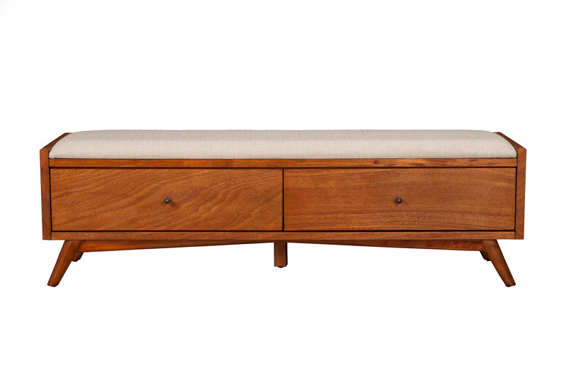 Melbourne 2 Drawers Bench, Acorn