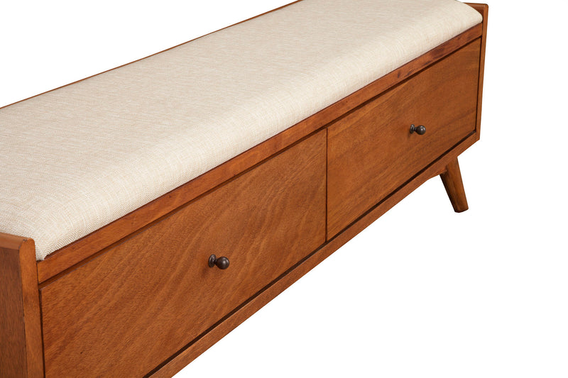 Melbourne 2 Drawers Bench, Acorn