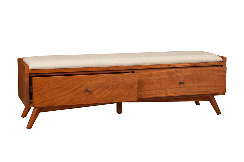 Melbourne 2 Drawers Bench, Acorn