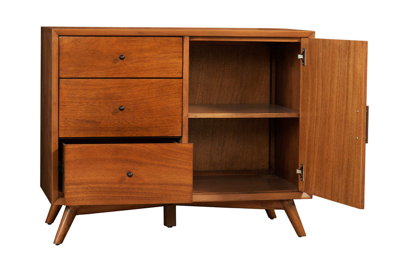 Melbourne 3 Drawers & 1 Door Accent Cabinet, Acorn