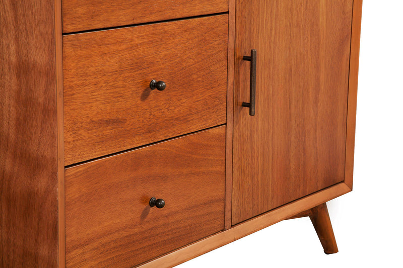 Melbourne 3 Drawers & 1 Door Accent Cabinet, Acorn