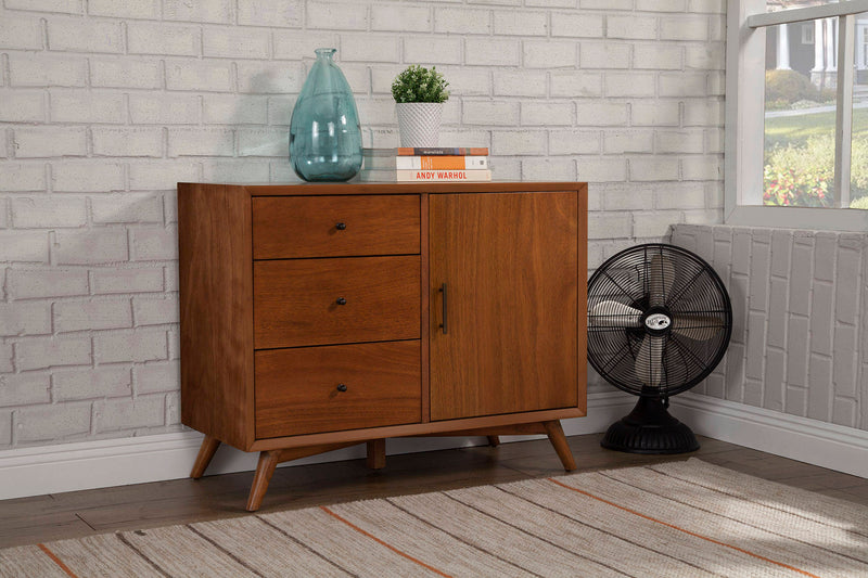 Melbourne 3 Drawers & 1 Door Accent Cabinet, Acorn