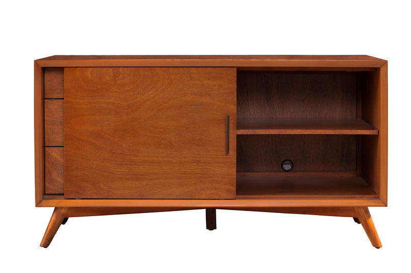 Melbourne 3 Drawers & 1 Door Small TV Stand, Acorn Alpine