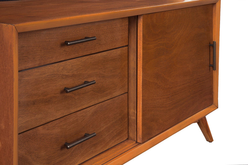 Melbourne 3 Drawers & 1 Door Small TV Stand, Acorn Alpine