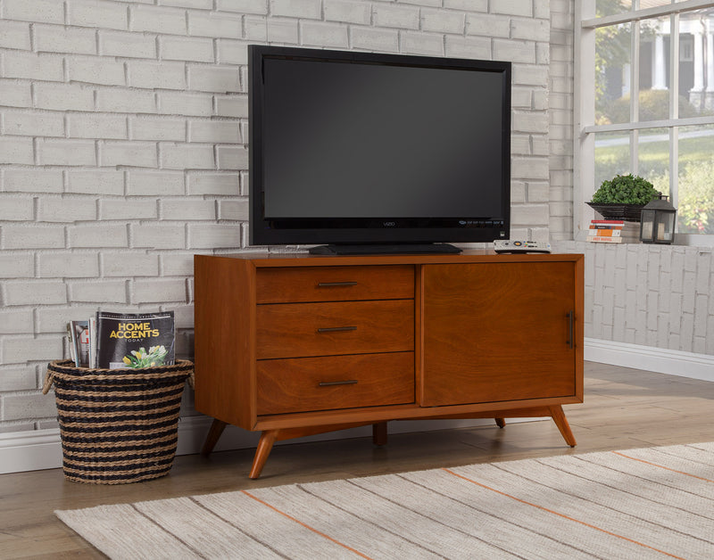 Melbourne 3 Drawers & 1 Door Small TV Stand, Acorn