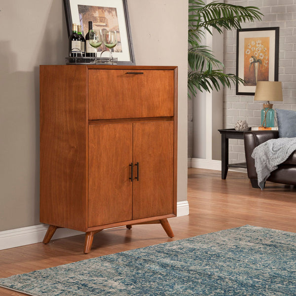 Melbourne Large Bar Cabinet w/Drop Down Tray, Acorn