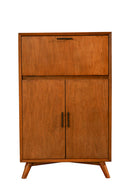 Melbourne Large Bar Cabinet w/Drop Down Tray, Acorn Alpine