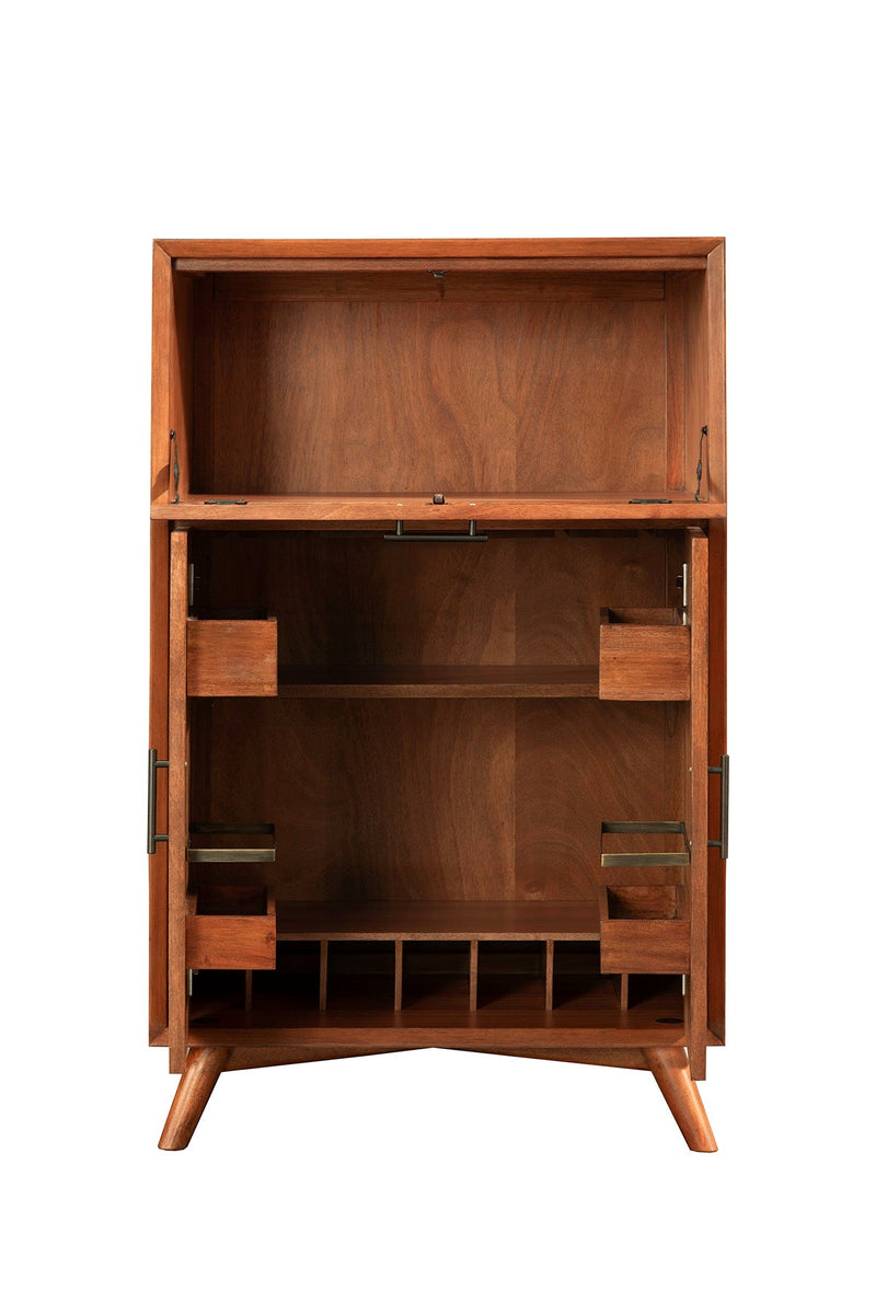 Melbourne Large Bar Cabinet w/Drop Down Tray, Acorn