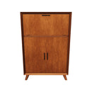 Melbourne Large Bar Cabinet w/Drop Down Tray, Acorn Alpine