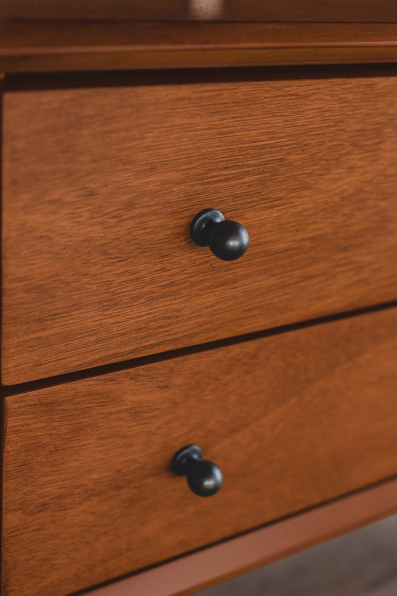 Melbourne 2 Drawers Large Nightstand, Acorn Alpine