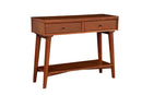 Melbourne 2 Drawers Console Table, Acorn Alpine
