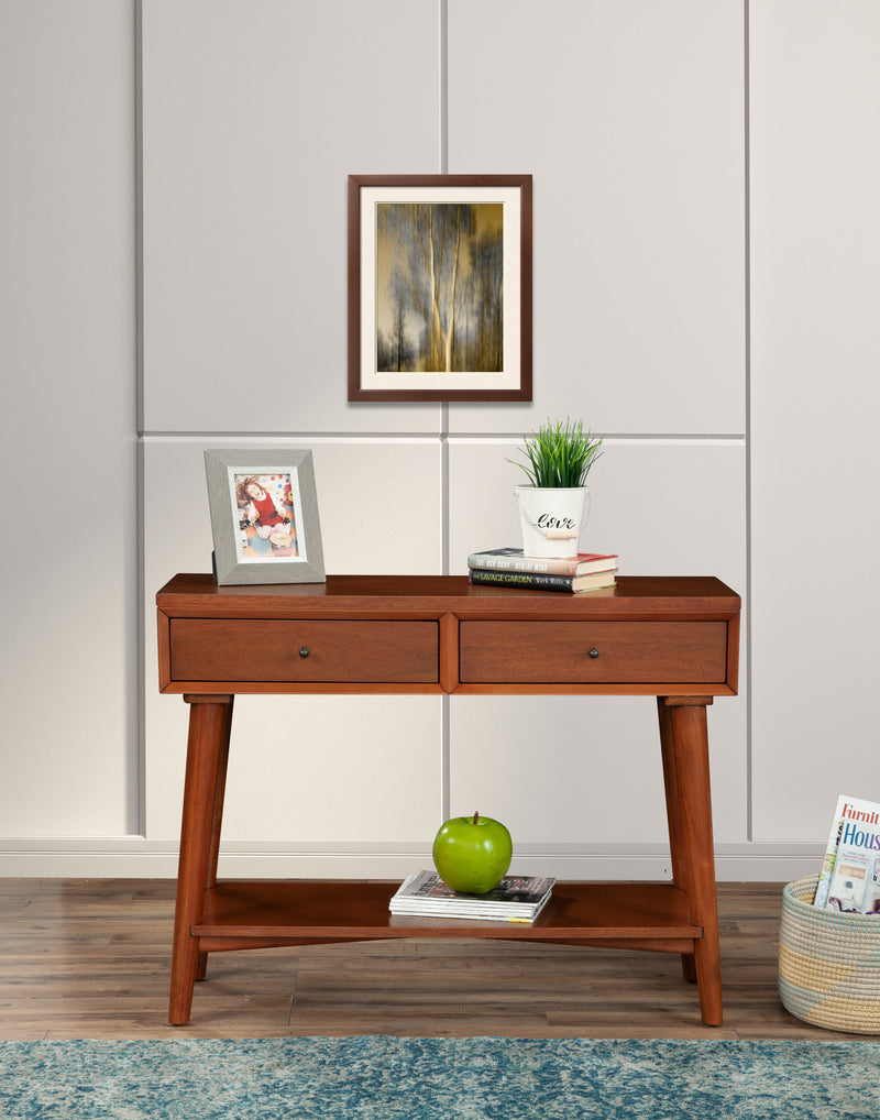 Melbourne 2 Drawers Console Table, Acorn