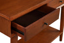 Melbourne 2 Drawers Console Table, Acorn Alpine