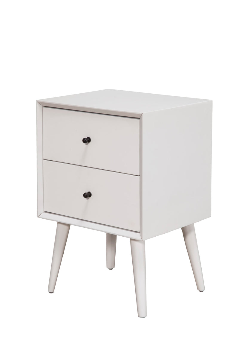 Melbourne 2 Drawer Nightstand, White