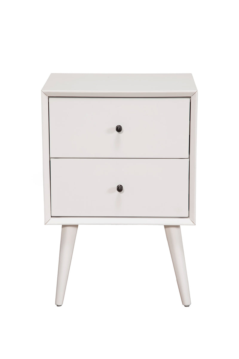 Melbourne 2 Drawer Nightstand, White