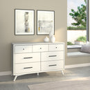 Melbourne 7 Drawer Dresser, White Alpine