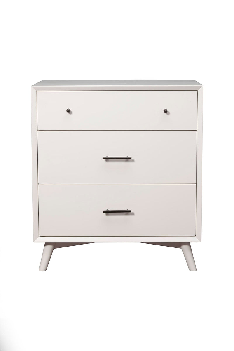 Melbourne 3 Drawer Chest, White Alpine