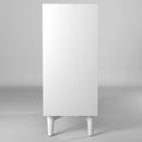 Melbourne 4 Drawer Multifunction Chest w/Pull Out Tray, White Alpine