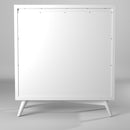 Melbourne 4 Drawer Multifunction Chest w/Pull Out Tray, White Alpine