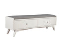 Melbourne Bench, White Alpine