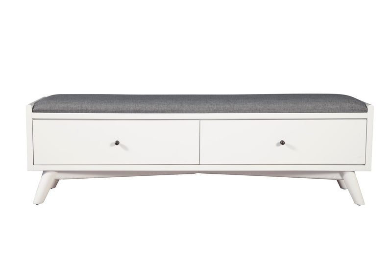 Melbourne Bench, White Alpine