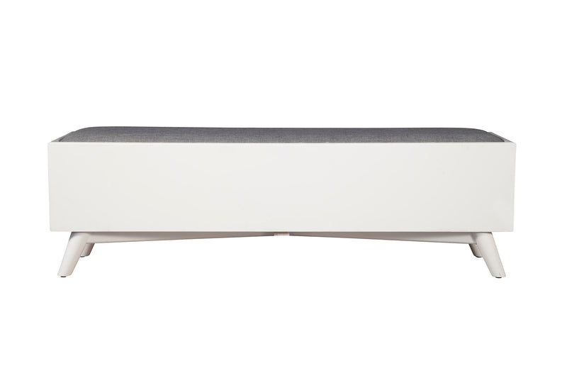 Melbourne Bench, White Alpine