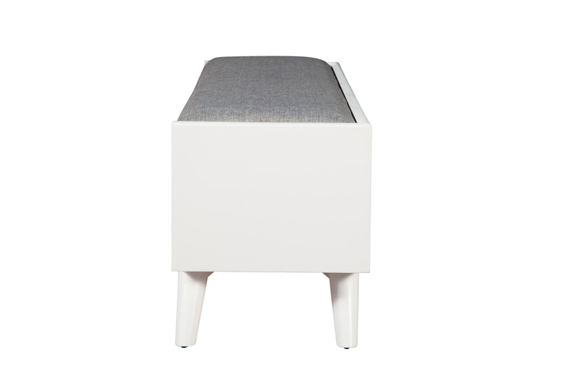 Melbourne Bench, White Alpine
