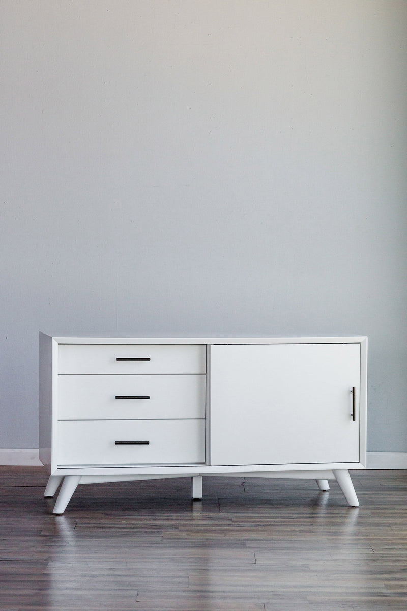 Melbourne Small TV Stand, White Alpine