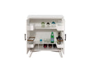 Melbourne Small Bar Cabinet, White Alpine