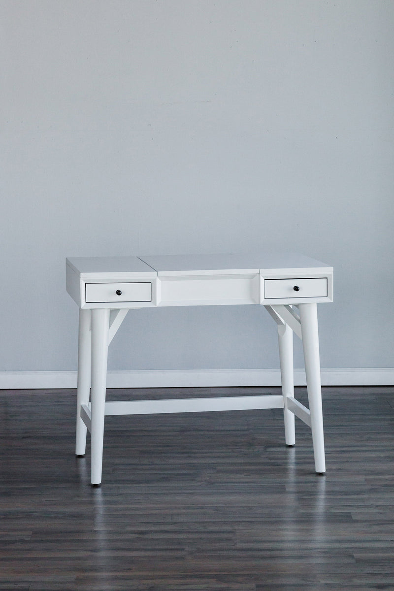 Melbourne Bedroom Vanity, White Alpine