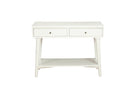 Melbourne 2 Drawers Console Table, White Alpine