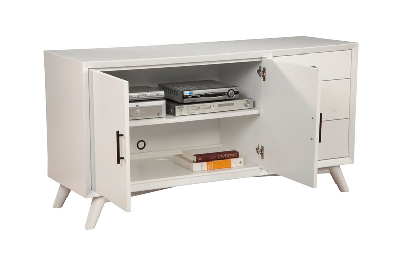 Melbourne Two Drawers Sideboard, White Alpine