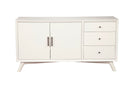Melbourne Two Drawers Sideboard, White Alpine