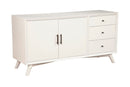 Melbourne Two Drawers Sideboard, White Alpine